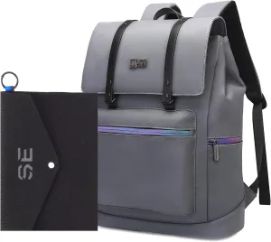 SUN EIGHT 17.3 Inch Laptop Backpack for Men Women,Water-Resistant Travel Backpack with Tablet Sleeve,Stylish Business Work Bag,Casual Backpacks
