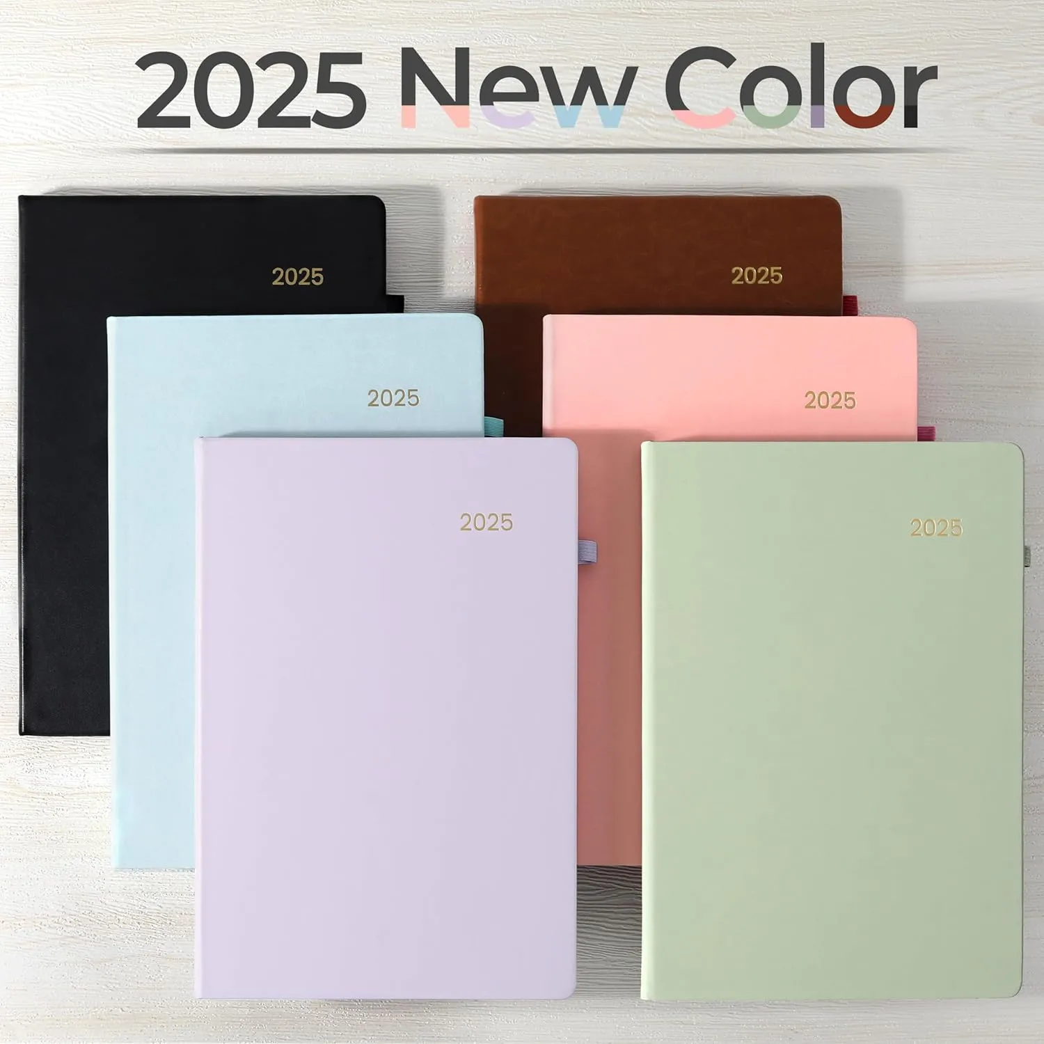 SUNEE 2025 Weekly & Monthly Hardcover Planner 8" x 11" - 12 Month (January 2025 - December 2025), Small Hardcover Planner, Pocket, Notes, 100 GSM Paper, Sage Green
