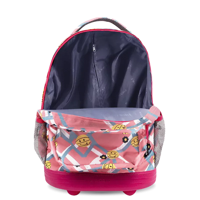 Sunrise Rolling Backpack (18 Inch) in Basketbally