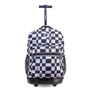 Sunrise Rolling Backpack (18 Inch) in Icon Checkers