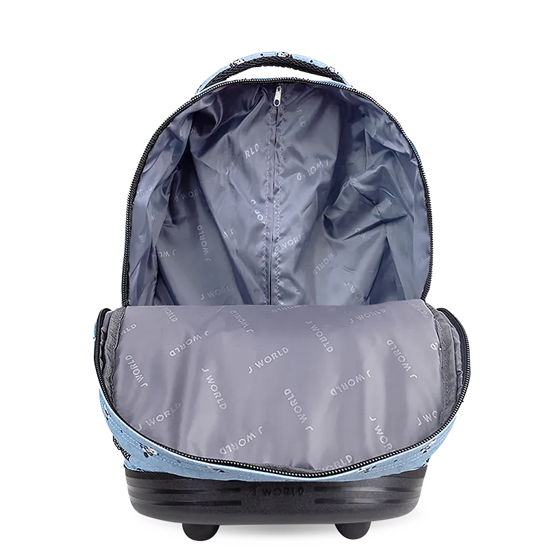 Sunrise Rolling Backpack (18 Inch) in Panda
