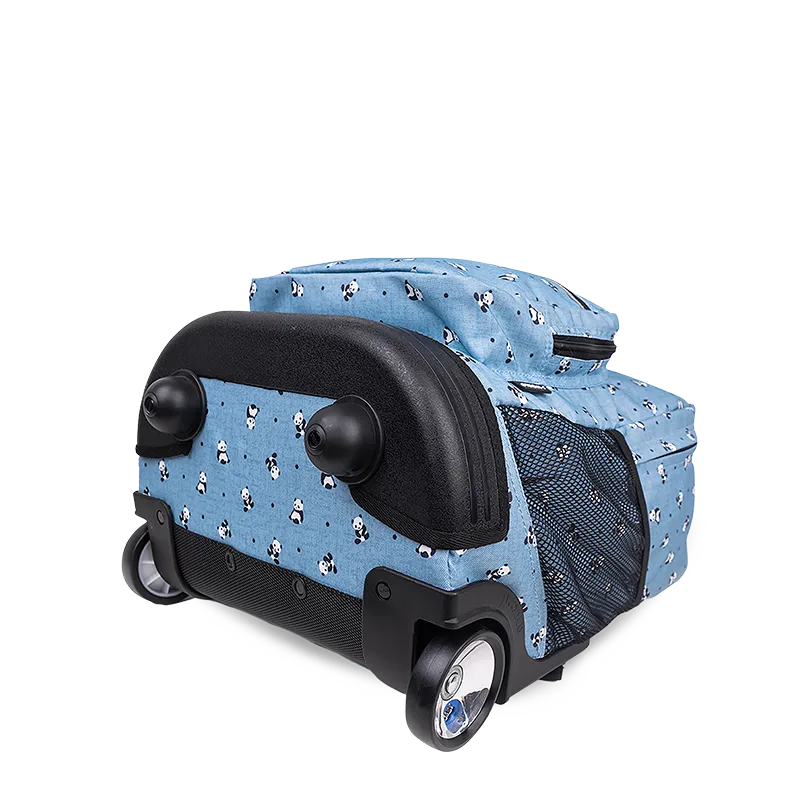 Sunrise Rolling Backpack (18 Inch) in Panda