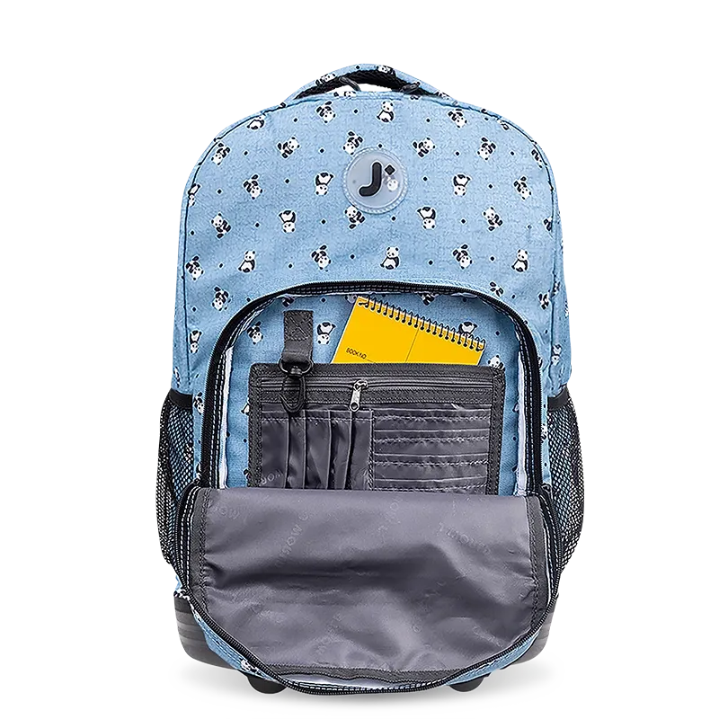 Sunrise Rolling Backpack (18 Inch) in Panda