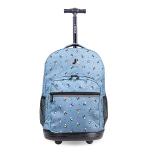 Sunrise Rolling Backpack (18 Inch) in Panda
