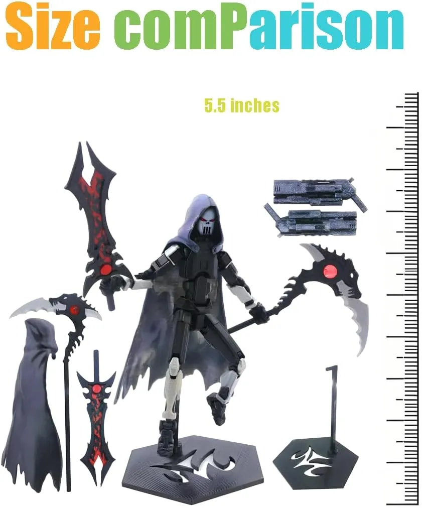 T13 Dummy 13 & Titan 13 Action Figures – 3D Printed, Multi-Jointed, Collectible Display Figures