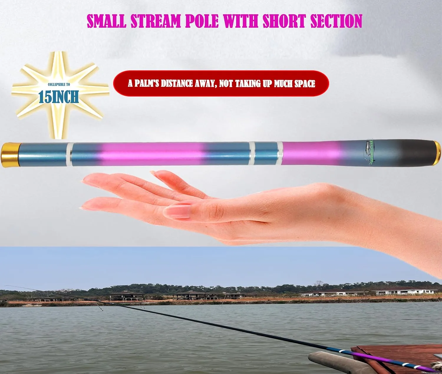 Tenkara Rod Tenkara Fishing Rod Kit 20FT-Fly Fishing Combo Premium Carbon Fiber Telescopic Fly Fishing Rod Combo with Tenkara Pole, Line, and Fishing Accessories