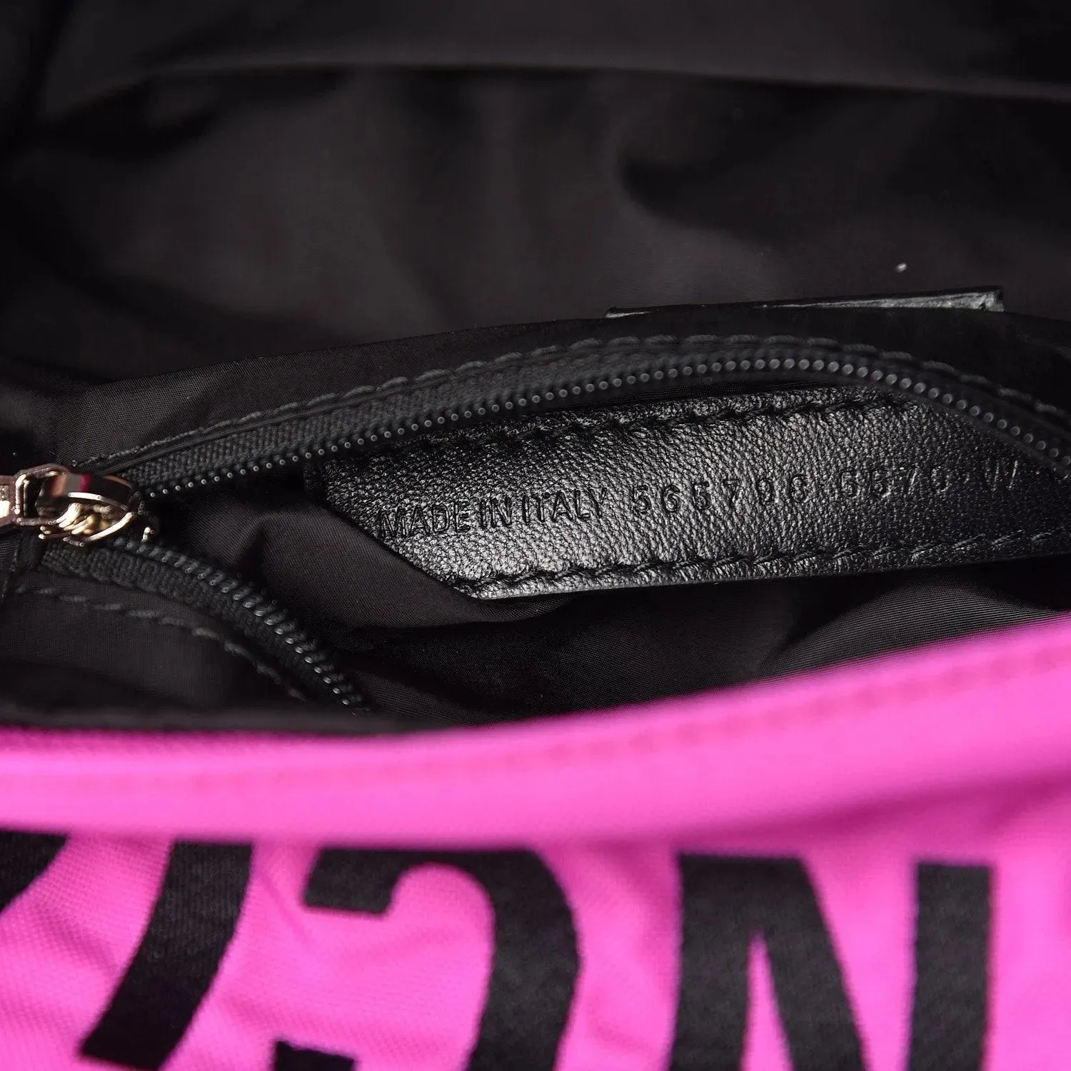 The Balenciaga Logo Wheel Sport Nylon Pink Backpack