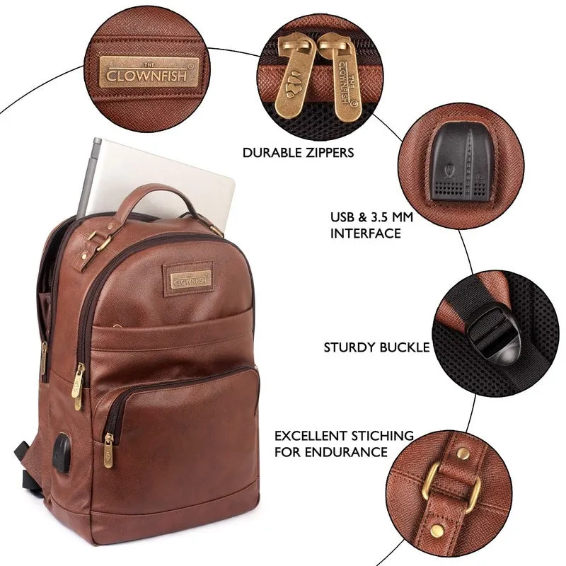 THE CLOWNFISH Maverick Backpack 40 liters |15.6 inch Laptop backpack | Travel Bag (Black)