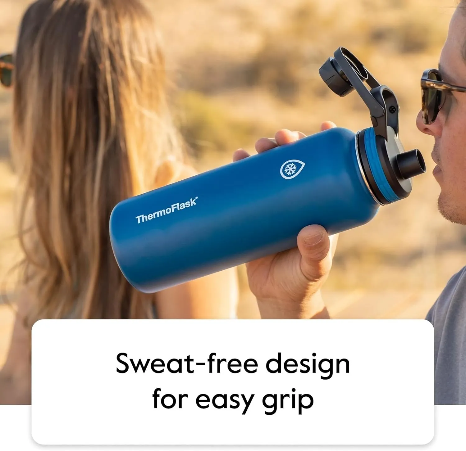 ThermoFlask 24 oz Double Wall Vacuum Insulated Stainless Steel Water Bottle with Spout and Straw Lids, Plum