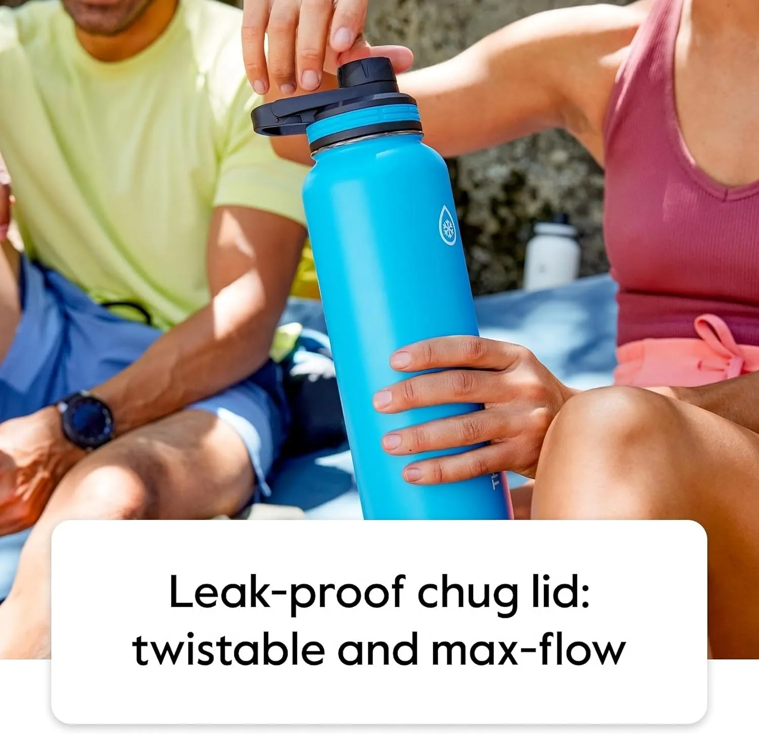 ThermoFlask 24 oz Double Wall Vacuum Insulated Stainless Steel Water Bottle with Spout and Straw Lids, Plum