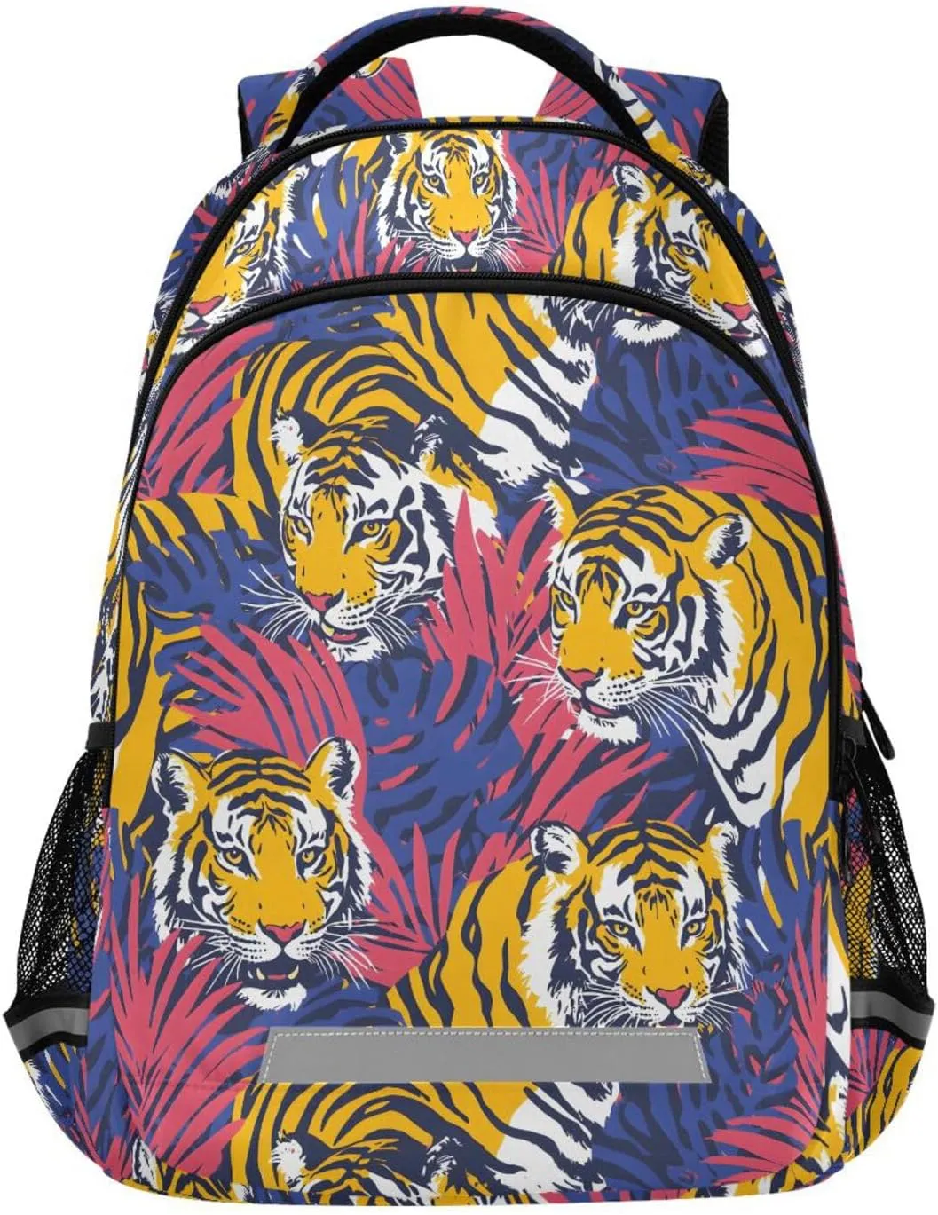 Tiger Foliage School Backpack for boys girls Bookbag for College Travel Backpacks with Laptop Compartment