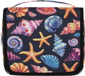 Toiletry Bag Hanging Toiletry Bag Travel Essentials Makeup Bag Travel Size Toiletries Bag Beautiful Shell Starfish Travel Essentials For Women Travel Containers For Toiletries