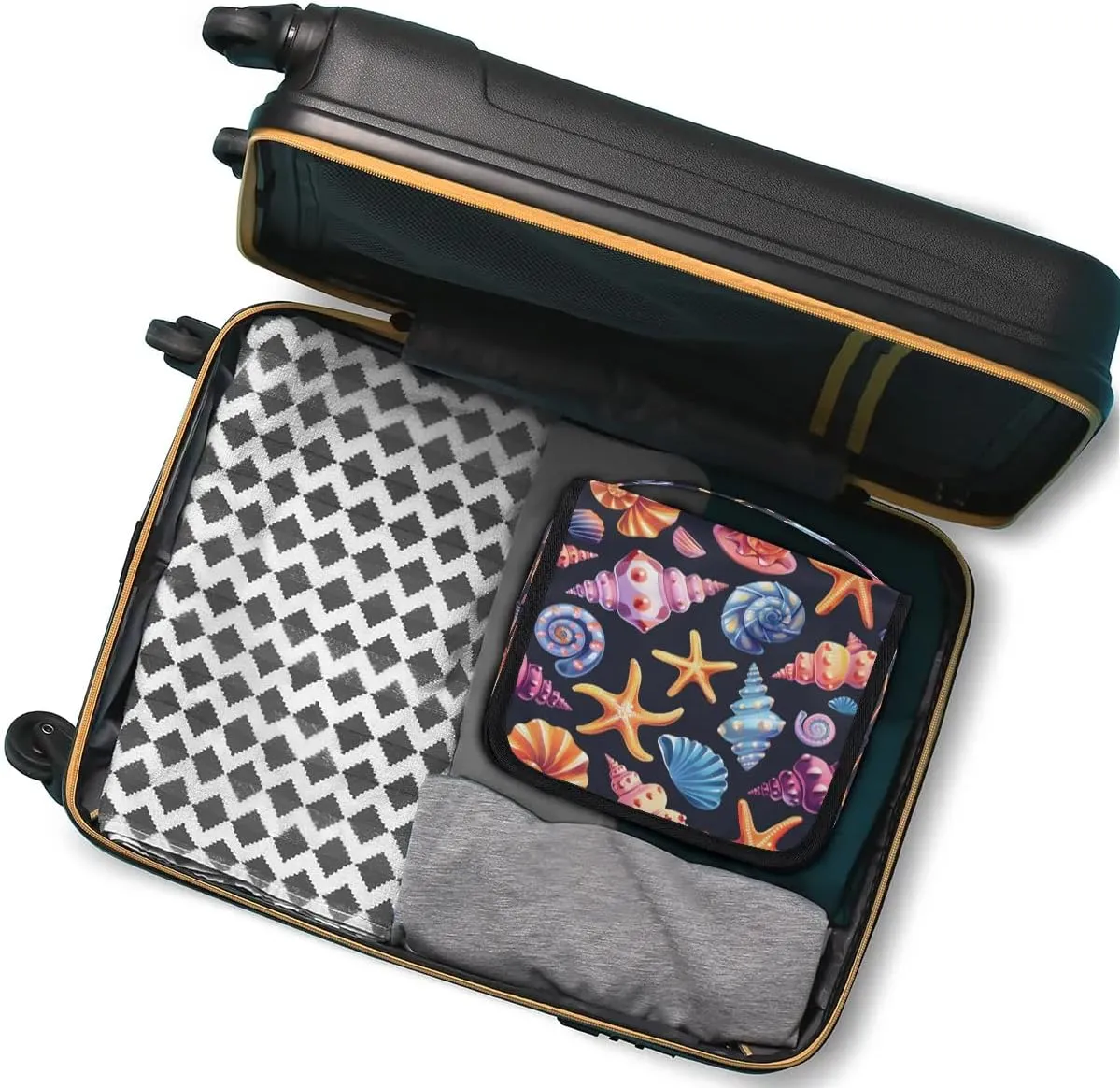 Toiletry Bag Hanging Toiletry Bag Travel Essentials Makeup Bag Travel Size Toiletries Bag Beautiful Shell Starfish Travel Essentials For Women Travel Containers For Toiletries