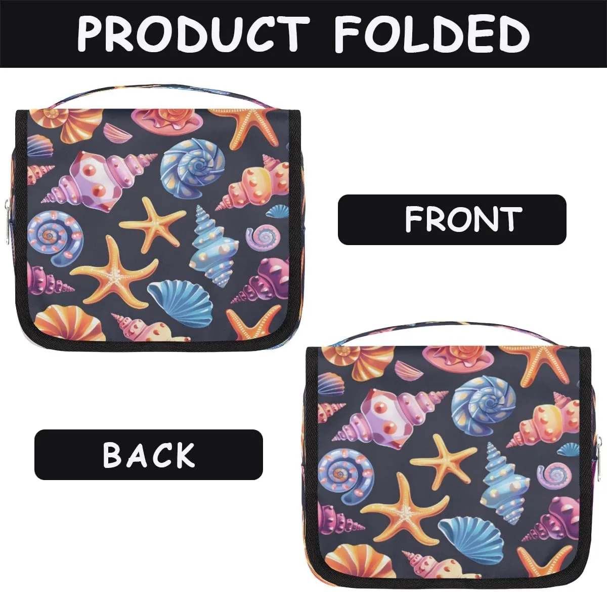 Toiletry Bag Hanging Toiletry Bag Travel Essentials Makeup Bag Travel Size Toiletries Bag Beautiful Shell Starfish Travel Essentials For Women Travel Containers For Toiletries