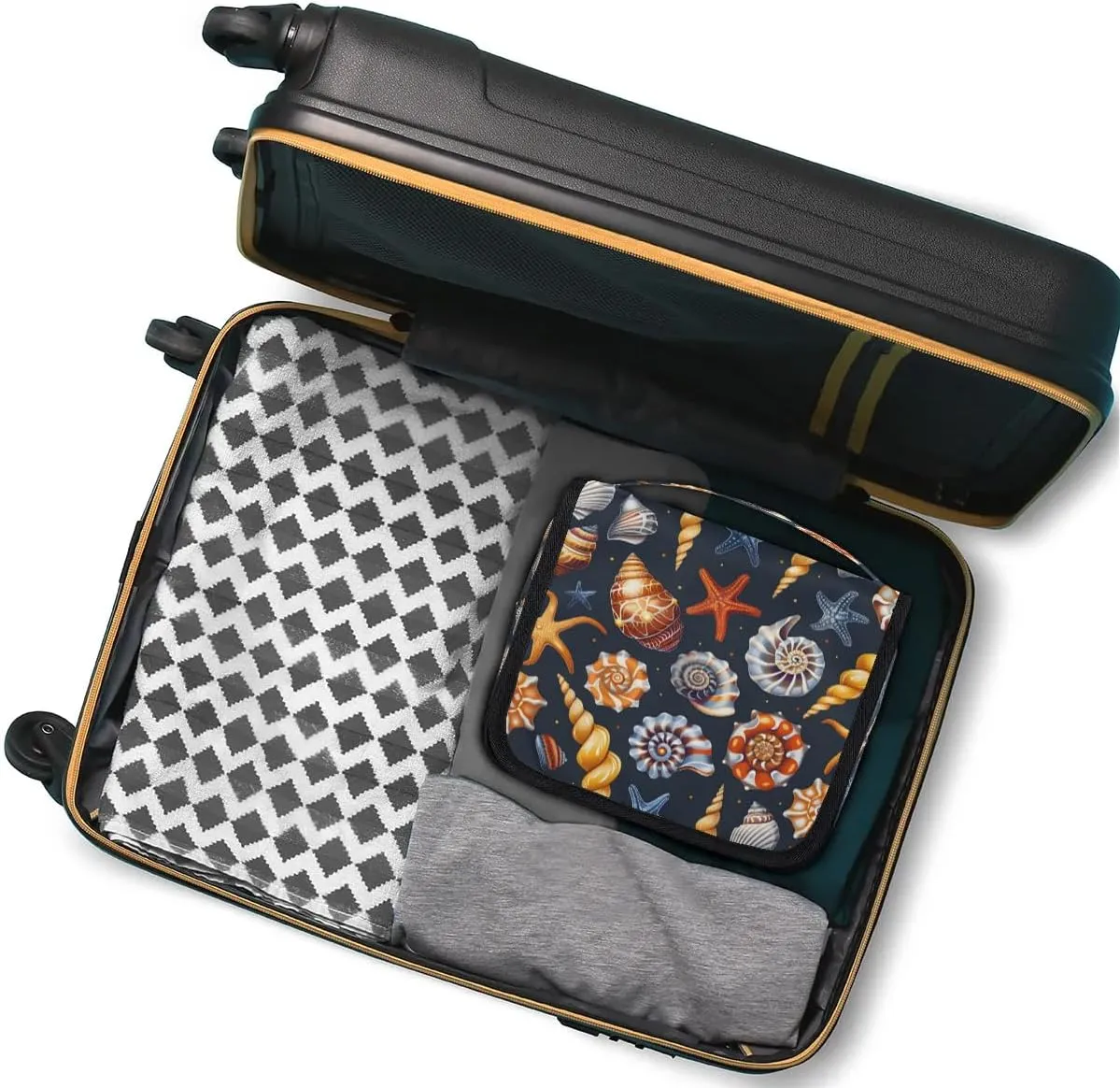 Toiletry Bag Hanging Toiletry Bag Travel Essentials Makeup Bag Travel Size Toiletries Bag Ocean Shell Starfish Travel Essentials For Women Travel Containers For Toiletries