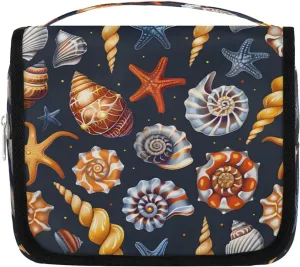 Toiletry Bag Hanging Toiletry Bag Travel Essentials Makeup Bag Travel Size Toiletries Bag Ocean Shell Starfish Travel Essentials For Women Travel Containers For Toiletries