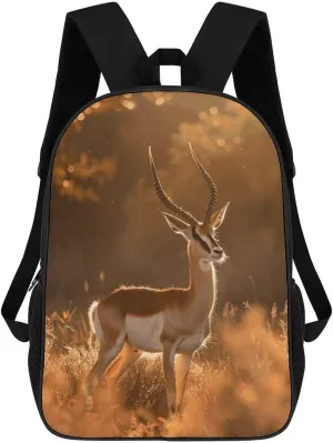 Travel Backpack for Men Women 17 Inch Laptop Backpack Standing on The Prairie Carry On Backpack Work Business Backpacks