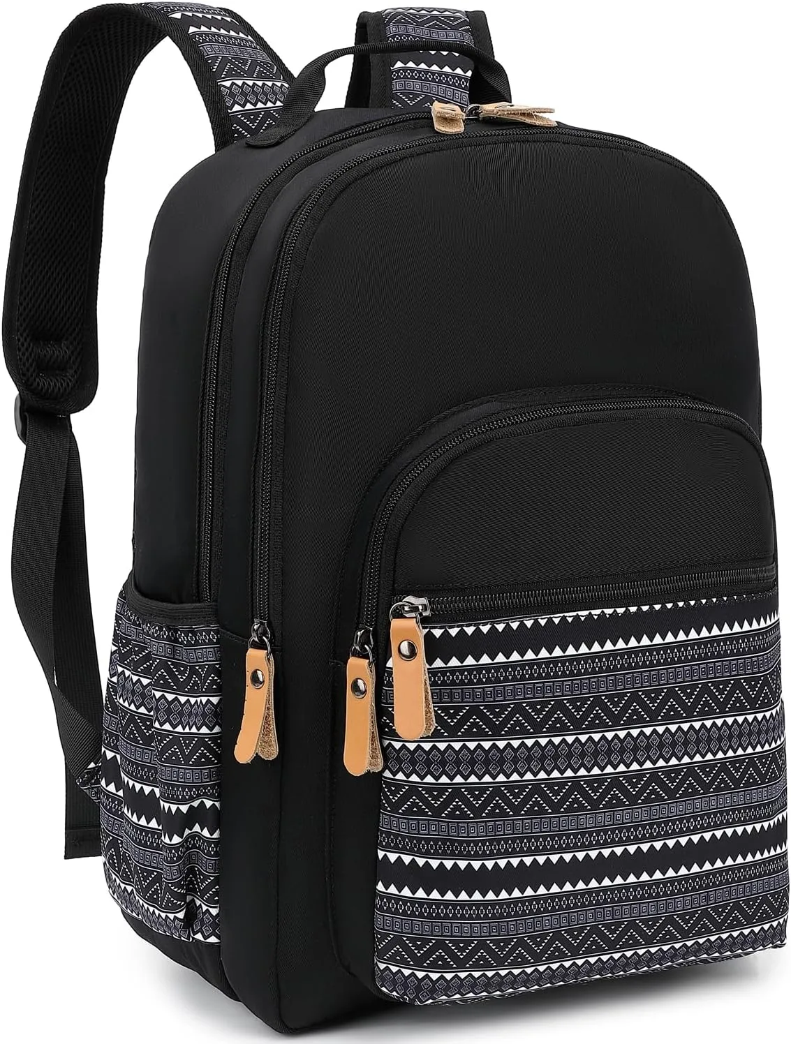 Travel Backpack for Women Laptop Backpack Water Resistant College Stylish Backpacks Dapack Shoulder Carry On Bag Geometry Black