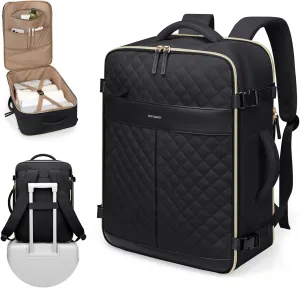 Travel Backpack for Women,Carry On Backpack 17Inch Laptop Backpack Women Casual Daypack for Weekender Business,40L,Black