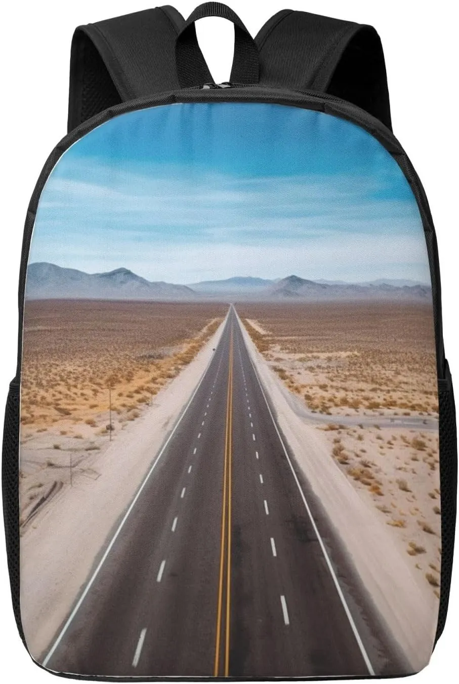 Travel Backpack Lightweight Carry On Shoulder Backpacks Waterproof Casual Daypacks Freeway Highway Road In The Desert Laptop Bag For Women Men