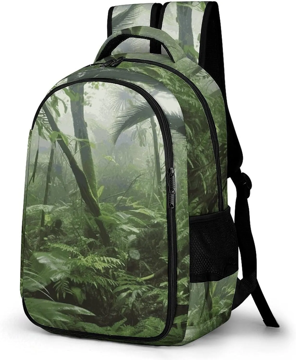 Tropical Rainforest Travel Backpack Adjustable Computer Bag Casual Travel Daypack Satchel Backpack Unisex