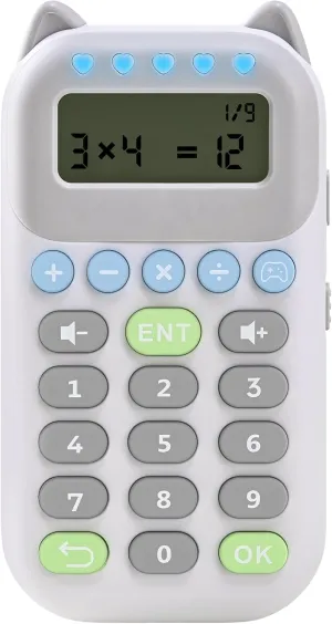 Umimile Math Games for Kids - STEM Toy with Add/Sub/MUL/Div, Rechargeable Travel Device, 4 Modes