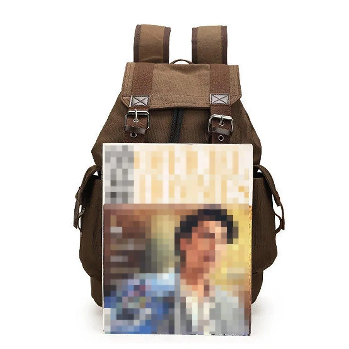 Unisex Retro Rucksack Large Capacity Travel Bag Leisure Backpack Schoolbag