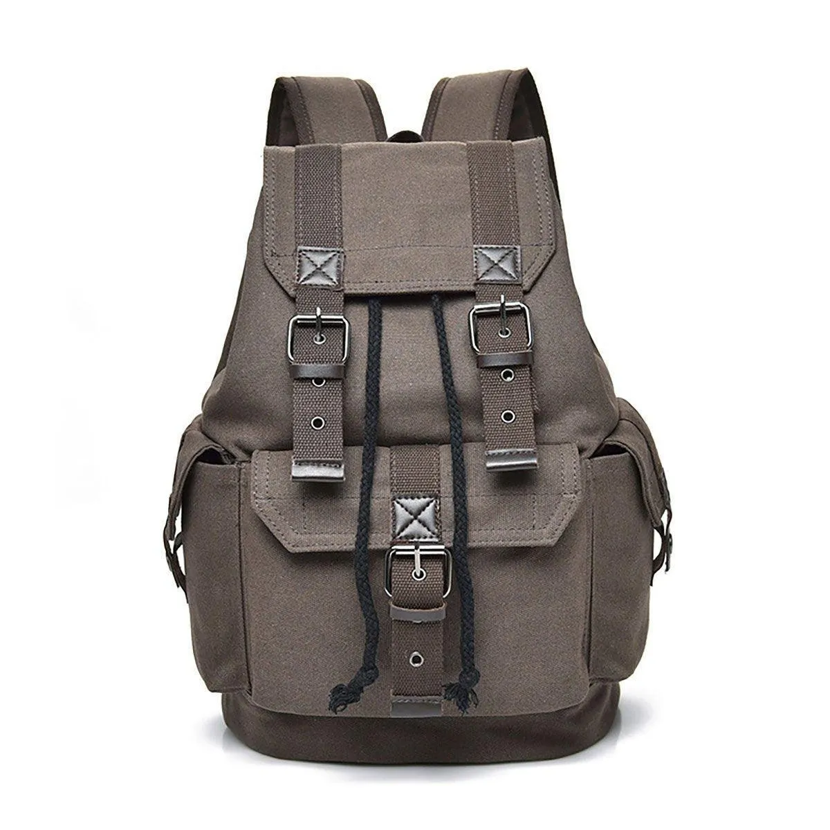 Unisex Retro Rucksack Large Capacity Travel Bag Leisure Backpack Schoolbag