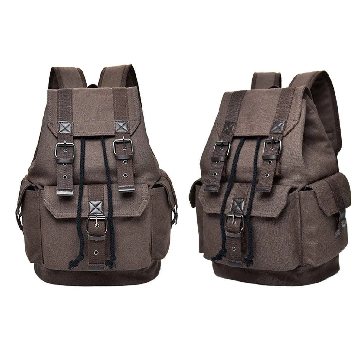 Unisex Retro Rucksack Large Capacity Travel Bag Leisure Backpack Schoolbag