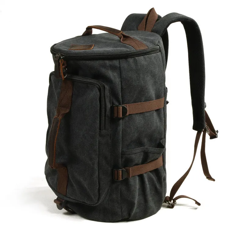 Unisex Vintage Canvas Backpack for Travel and Hiking
