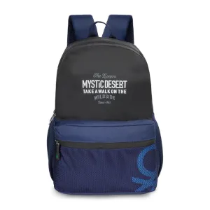 United Colors of Benetton Wilder Back to School Backpack Black Navy