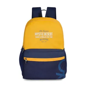 United Colors of Benetton Wilder Back to School Backpack Yellow Navy