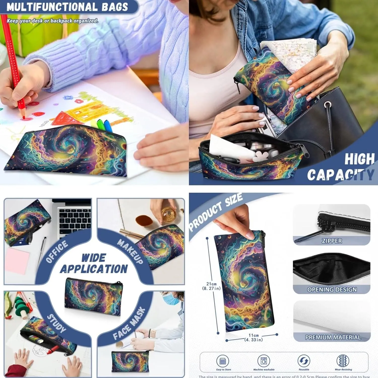 Universe Boys Black Backpacks Set for School,Planet Print School Bags Bookbags for Teenage Boys,with Crossbody Bag,3 Pieces