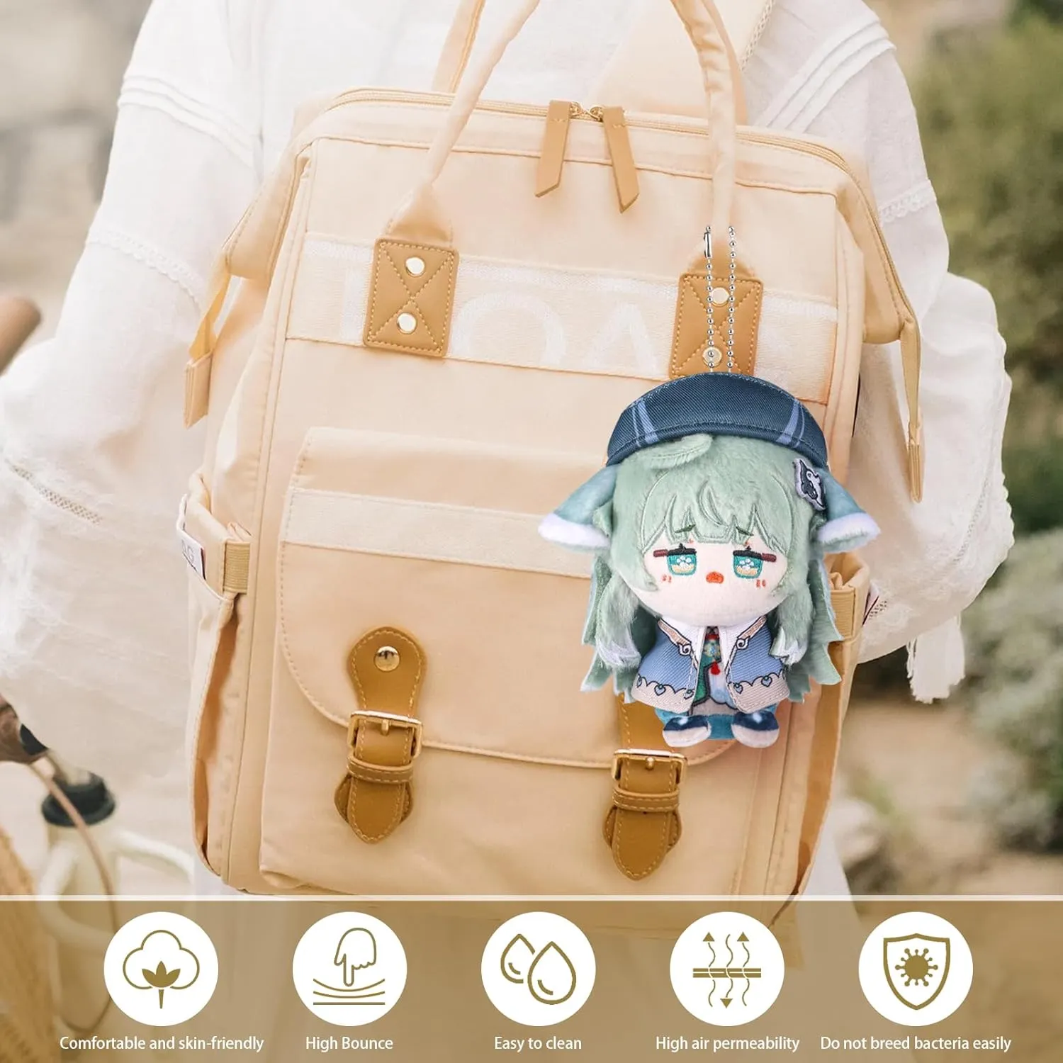 UTIEHD Honkai Star Rail Plush Keychains, Cute 4-Inch Collectible Dolls - Compact Size for Bags and Keys for Fans