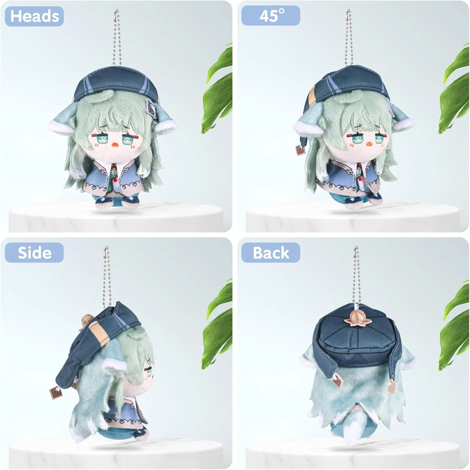 UTIEHD Honkai Star Rail Plush Keychains, Cute 4-Inch Collectible Dolls - Compact Size for Bags and Keys for Fans