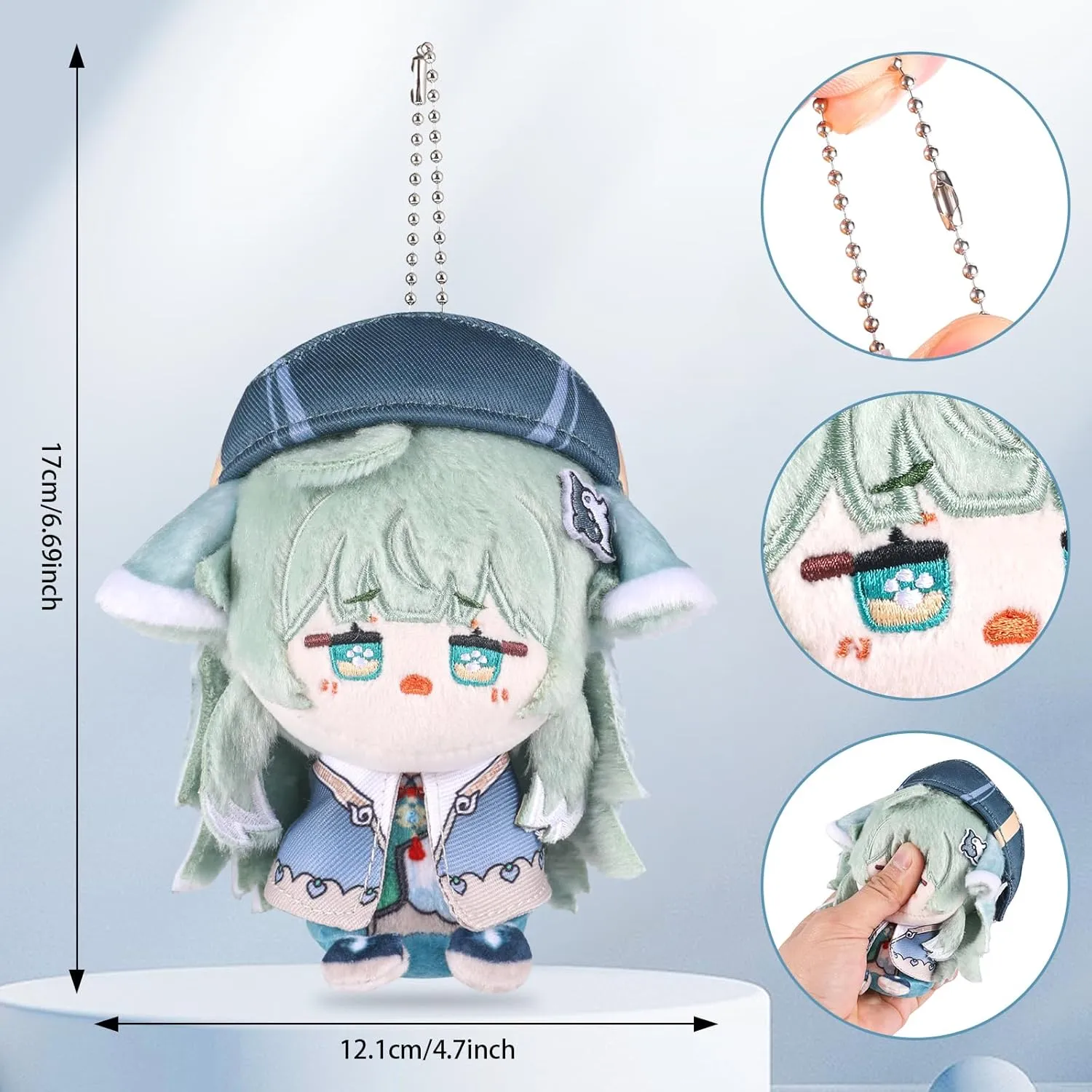 UTIEHD Honkai Star Rail Plush Keychains, Cute 4-Inch Collectible Dolls - Compact Size for Bags and Keys for Fans