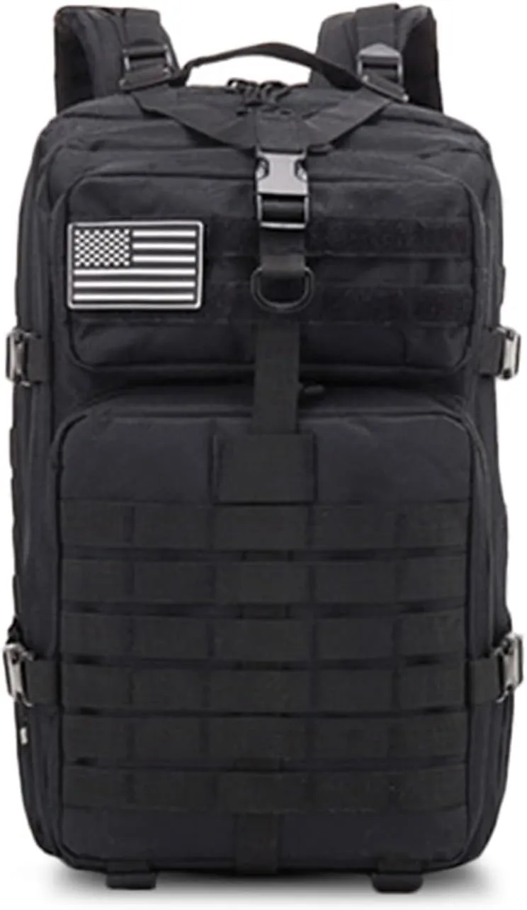 Utility Backpack 50L Hiking and Camping Travel Backpack Heavy Duty Backpack Outdoor Sports Backpack Men Women (Color : Black)