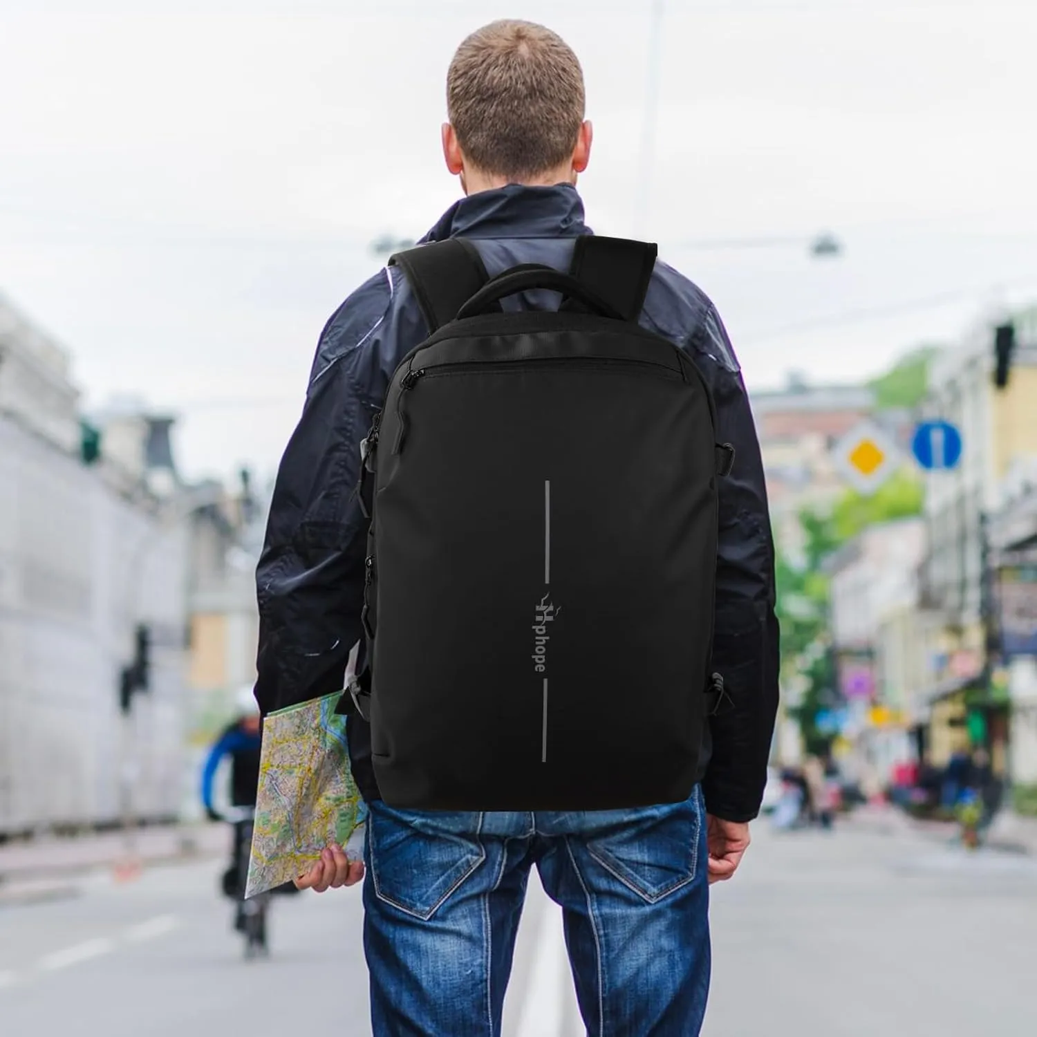 Vacuum Backpack Travel, Lightweight Waterproof Airback with Pump, 60L Expandable Compression Bag for Travel, TSA Friendly Flight Approved, Work, Business Trip, Commute