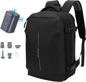 Vacuum Backpack Travel, Lightweight Waterproof Airback with Pump, 60L Expandable Compression Bag for Travel, TSA Friendly Flight Approved, Work, Business Trip, Commute