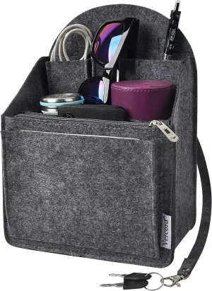 Vercord Felt Backpack Organizer Rucksack Insert Liner Inside Daypack Shoulder Bag 5 Colors 2 Size