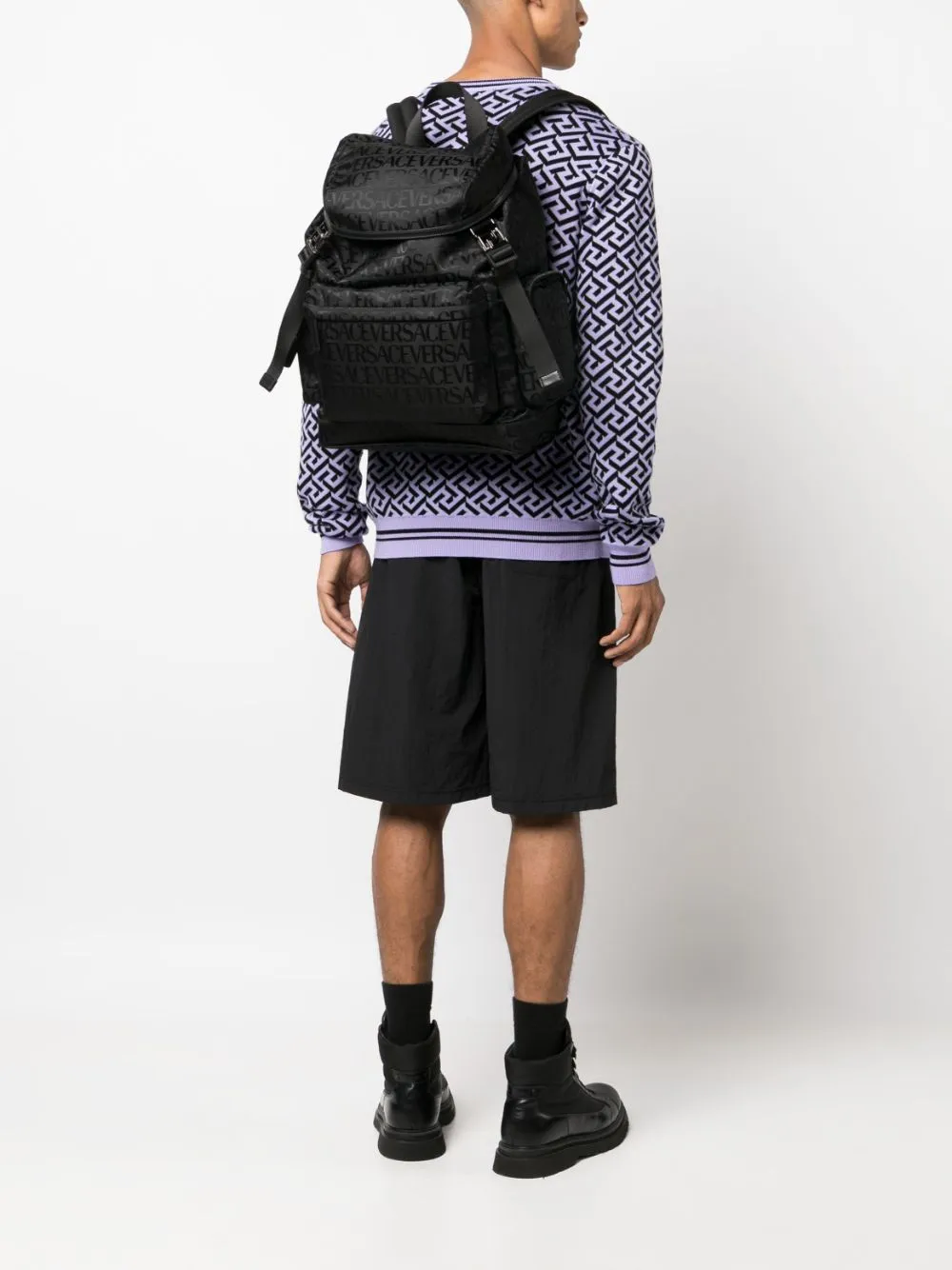 Versace Backpack Neo Nylon Jacquard