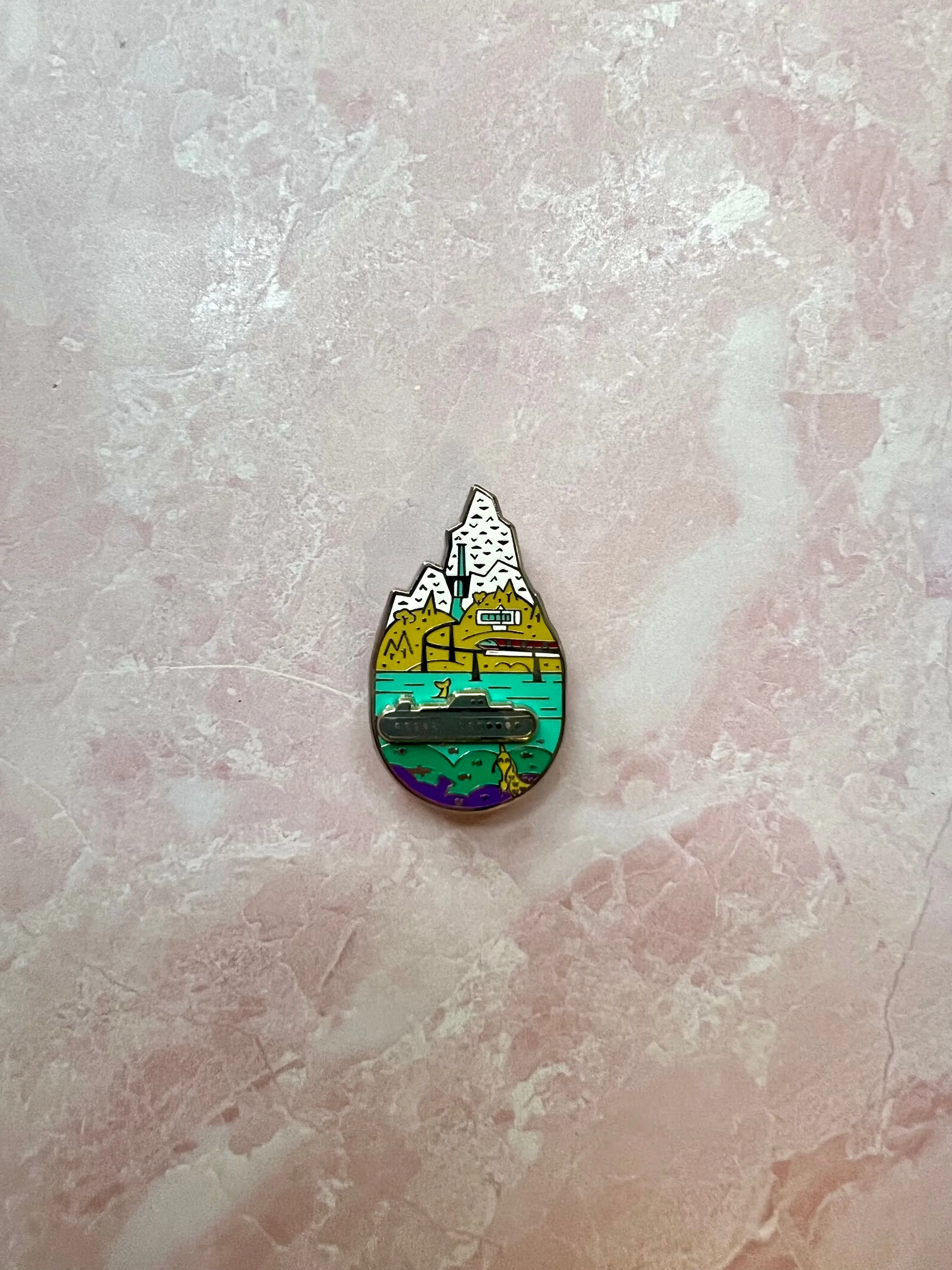 Vintage Disneyland Interactive Sliding Pin