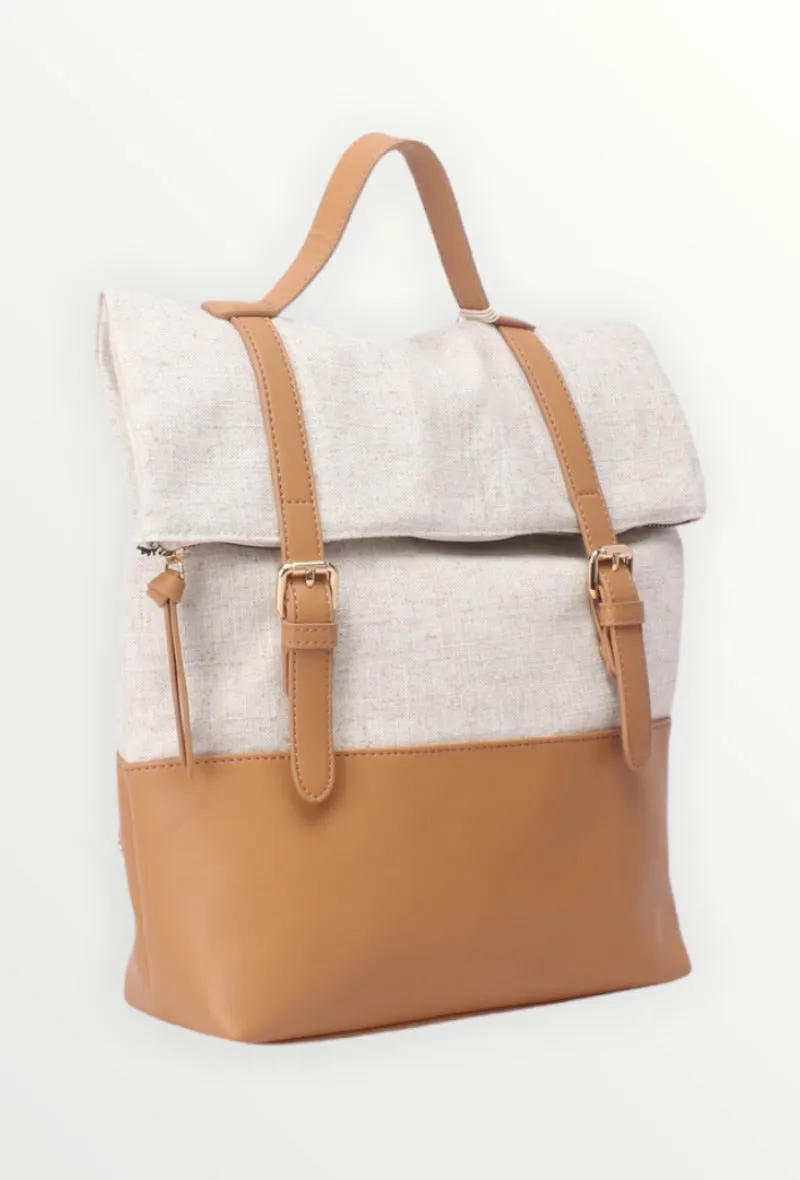Vintage leather backpack