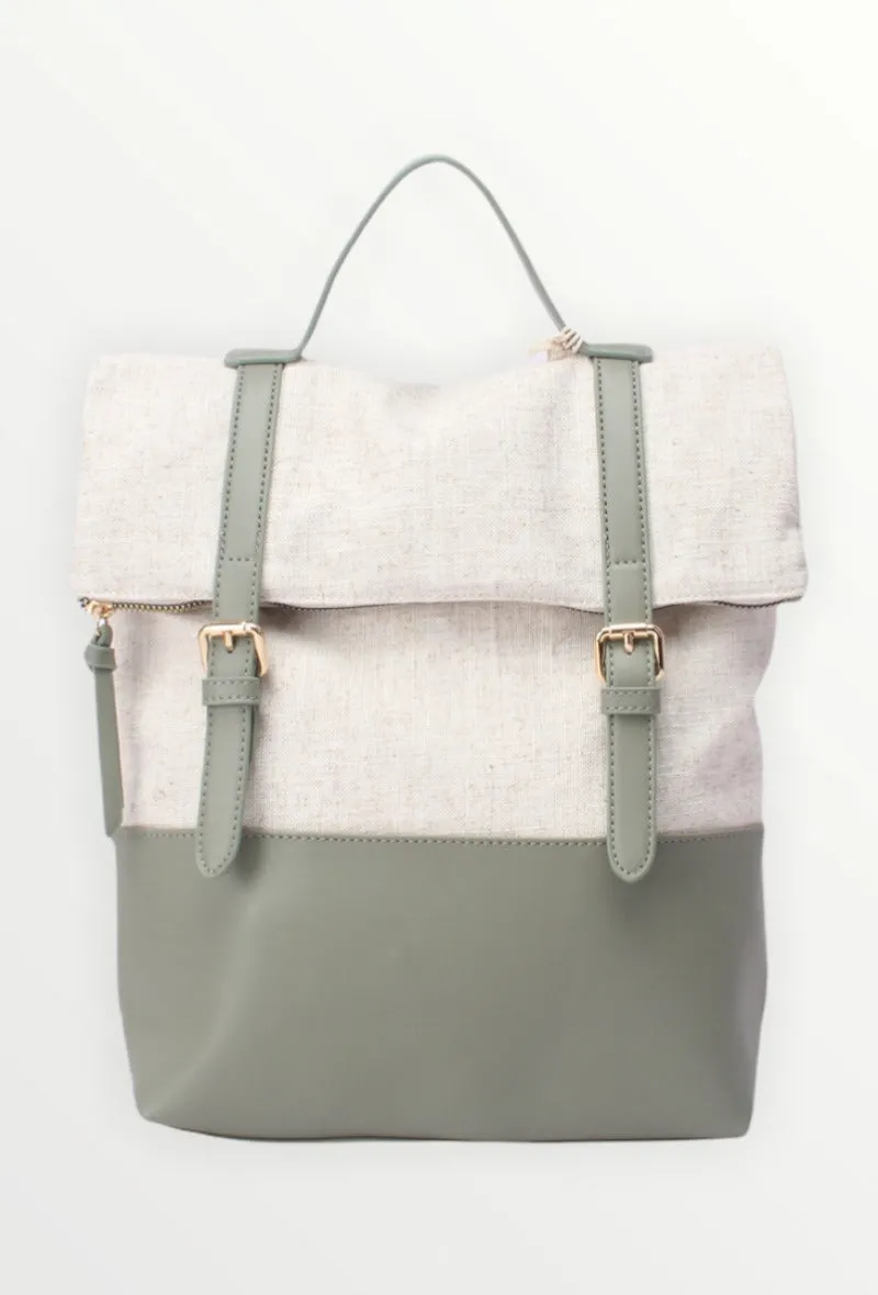 Vintage leather backpack