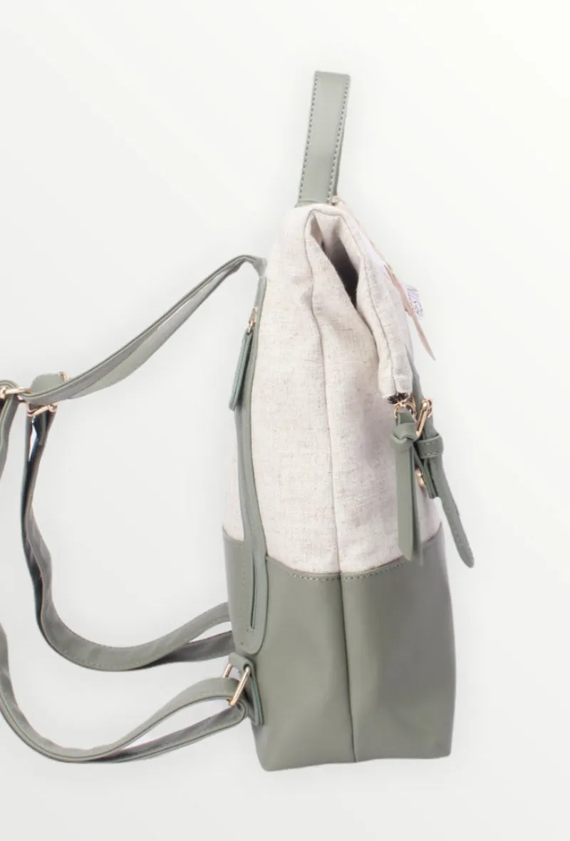 Vintage leather backpack