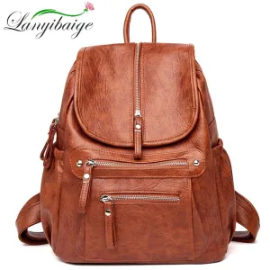 Vintage Leather Backpack