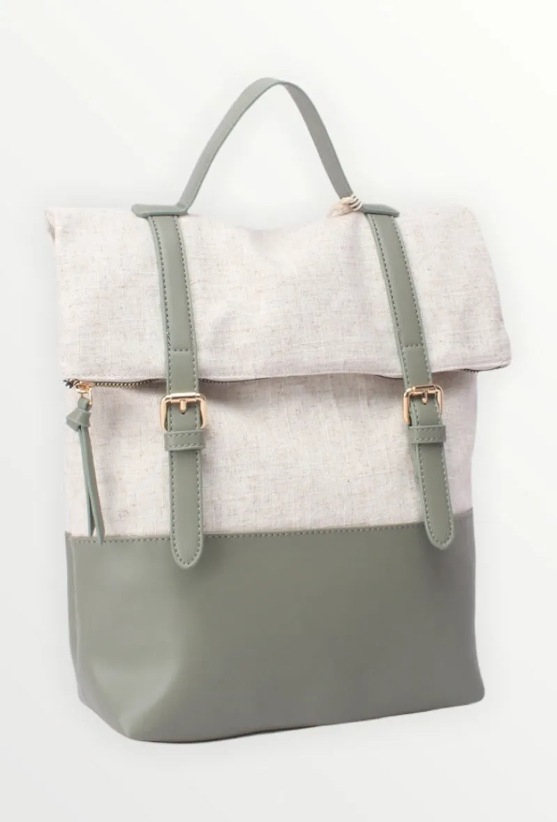 Vintage leather backpack