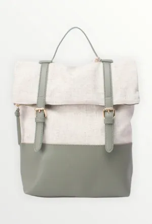 Vintage leather backpack