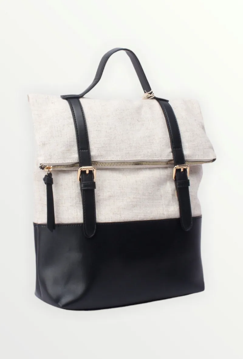 Vintage leather backpack