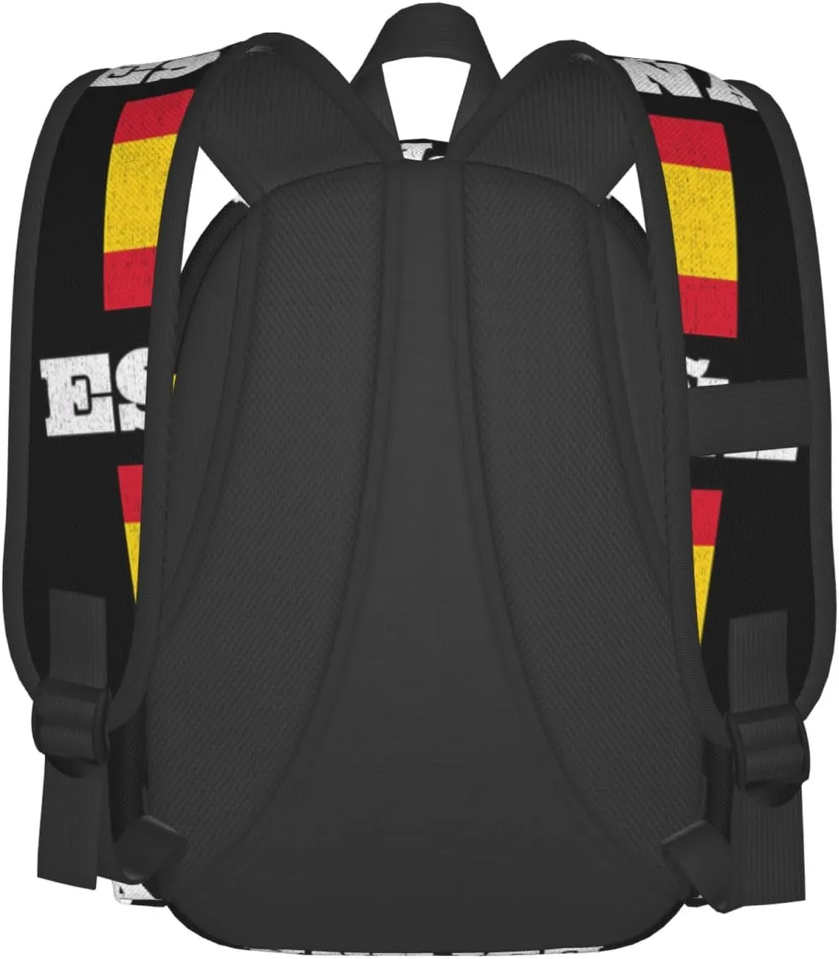 Vintage Spain Spanish Espana Flag Casual Backpack Large Capacity Travel Backpacks Laptop Daypack Commuter Rucksack Adjustable Strap Sports Bags for Hiking Biking
